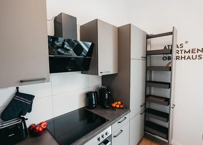 Apartment Atlas 4 Oberhausen, 3 Zimmer, Naehe Bahnhof, Westfield Centro